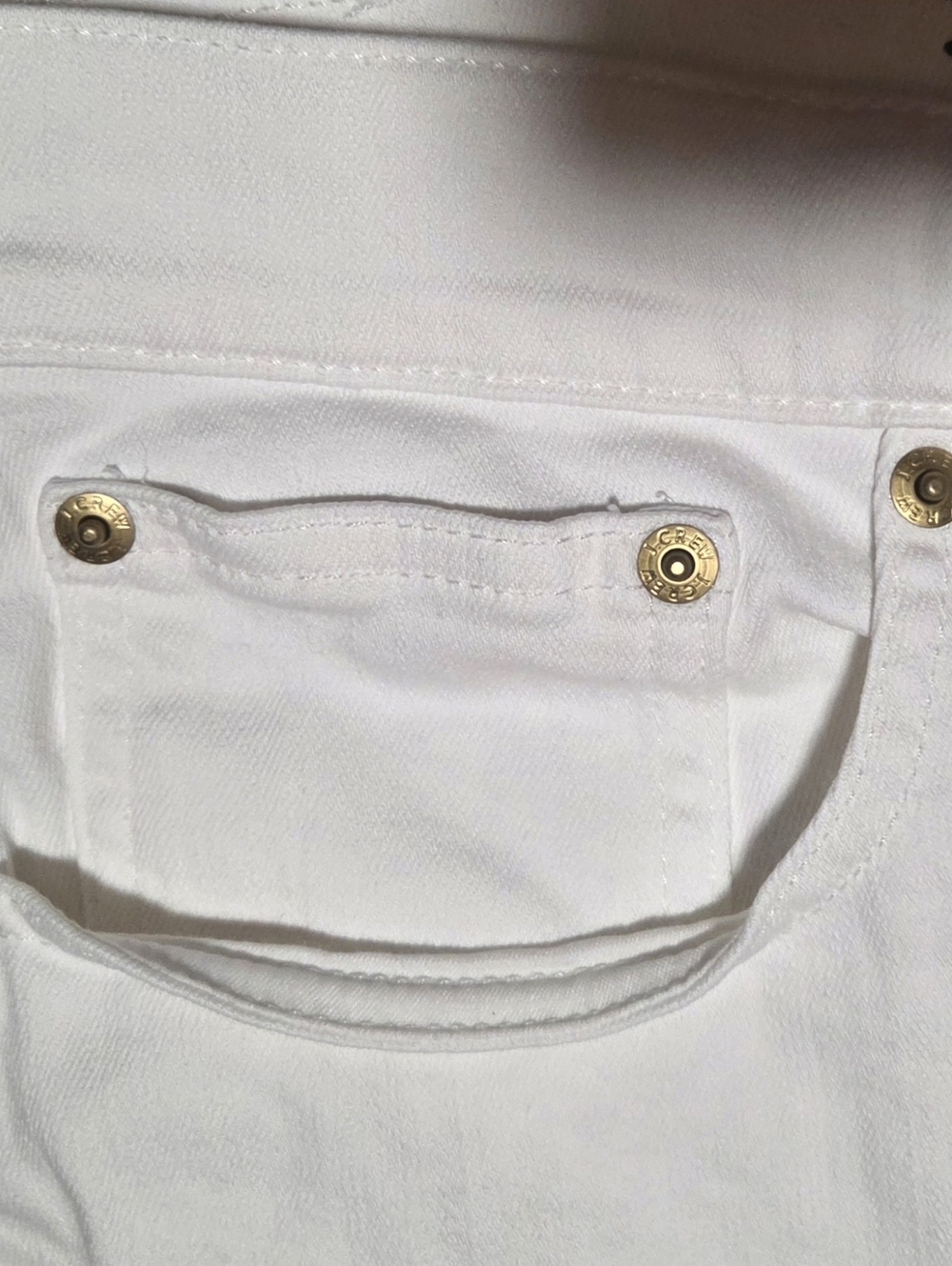 J Crew High Rise Wide Leg Denim Trouser White Size 32 Petite - Picture 4 of 10